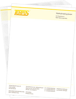 Druckerei Briefpapier Bürobedarf Aach günstig Briefkopfgestaltung Druck