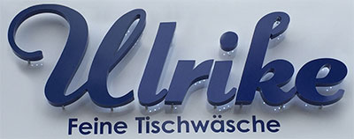Leuchtender Schriftzug Leuchtendes 3D-Logo Lichtwerbung Leuchtreklame