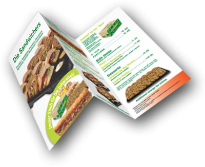 Druckerei Speisekarten Faltblätter Druck günstig Speisekarten Druck Menükarten Druckerei