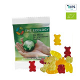 Bio-Bärchen in Werbetüte bedruckt Werbegeschenk