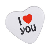 Herzbonbons Blechdose Herz bedruckt Werbegeschenk